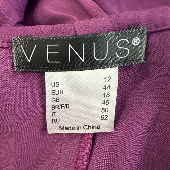Venus Cold Shoulder NWT SZ 12 Women's Purple Top - Picture 6 of 7